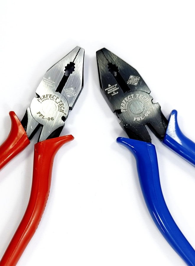 PERFECT TECH كماشة بيرفكت تك متعددة الاستخدامات PPL-06 و PBL-06، مقاس 6 بوصات / 150 مم | كماشة معزولة بمقبض PVC | لحمل الأشياء، والإمساك بالأسلاك وقطعها | كماشة للاستخدام الاحترافي والمنزلي - Image 2